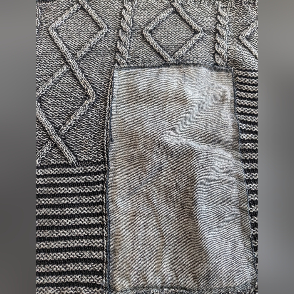 ORANGE Patchwork Sweater - Picture 5 of 7